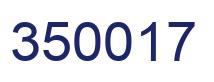 Número 350017 imagen azul