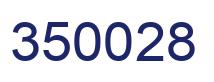 Number 350028 blue image