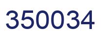 Number 350034 blue image
