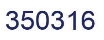 Number 350316 blue image