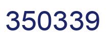 Número 350339 imagen azul