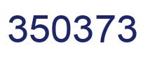 Number 350373 blue image