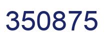 Number 350875 blue image