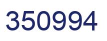 Number 350994 blue image