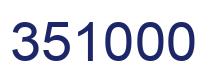 Number 351000 blue image