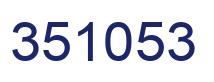 Number 351053 blue image