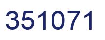 Number 351071 blue image