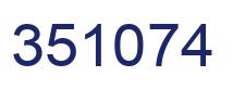 Number 351074 blue image
