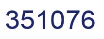 Number 351076 blue image