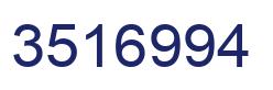 Number 3516994 blue image