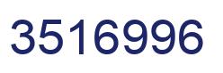 Number 3516996 blue image