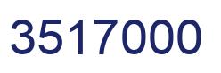 Number 3517000 blue image