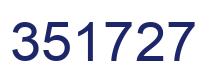 Number 351727 blue image