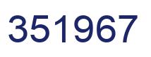 Número 351967 imagen azul