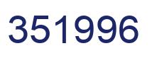 Number 351996 blue image