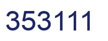 Número 353111 imagen azul