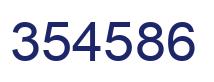 Número 354586 imagen azul