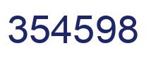 Número 354598 imagen azul