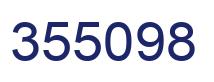 Number 355098 blue image