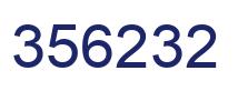 Number 356232 blue image