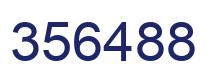 Number 356488 blue image