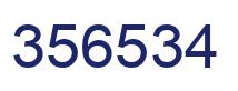Number 356534 blue image