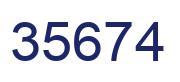 Número 35674 imagen azul