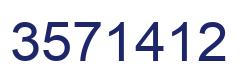 Number 3571412 blue image