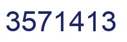 Number 3571413 blue image