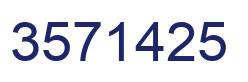 Number 3571425 blue image