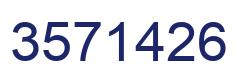 Number 3571426 blue image