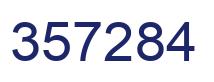 Number 357284 blue image