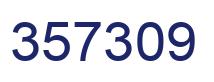 Number 357309 blue image