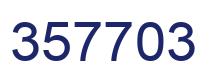 Number 357703 blue image