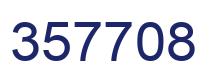 Number 357708 blue image