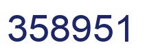 Number 358951 blue image