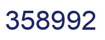 Number 358992 blue image