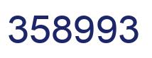 Number 358993 blue image