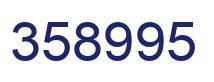 Number 358995 blue image