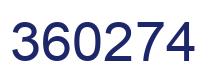 Number 360274 blue image