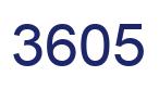 Número 3605 imagen azul