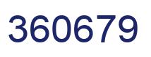 Número 360679 imagen azul