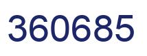 Número 360685 imagen azul