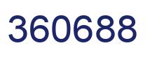 Number 360688 blue image