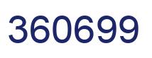 Number 360699 blue image