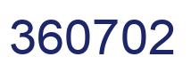Number 360702 blue image