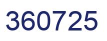 Número 360725 imagen azul