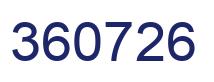 Number 360726 blue image
