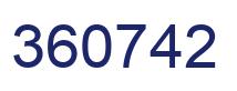 Número 360742 imagen azul