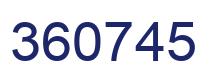 Número 360745 imagen azul
